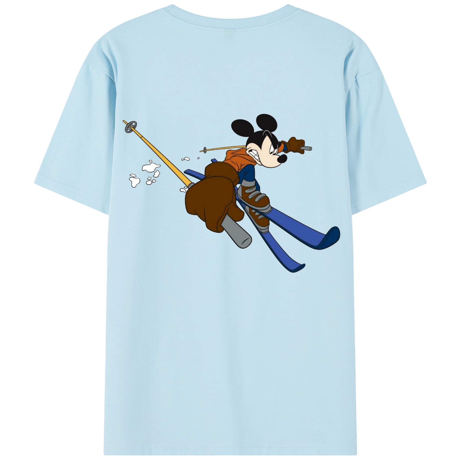 （画像用） ミッキーマウス Mickey Mouse 綿100％半袖Tシャツ（背面プリント）